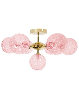 Ceiling Lamp ANADYR Glass Pink