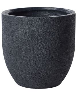 Plant Pot KANNIA Ceramic 46 cm Graphite Grey