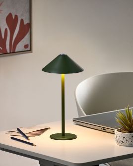 MAGEXI Wireless LED Table Lamp with Dimmer - Green