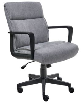 KIRKLEIGH Fabric Office Chair - Grey