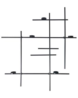 TORPO Wall Candle Holder 74 cm Black