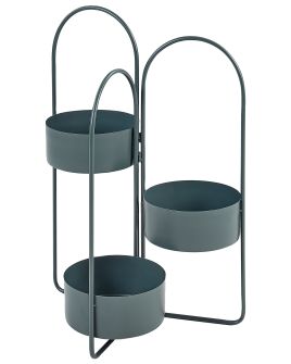 Plant Stand COLUTENA Metal 56 cm Dark Blue