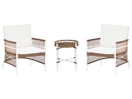 Bistro Set LEVICO Metal White
