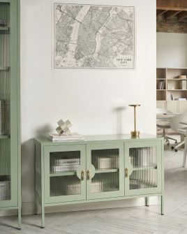 KAGEXI 3 Door Sideboard - Mint Green