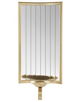 DOBRESA Wall Candle Holder Metal 41 cm Gold