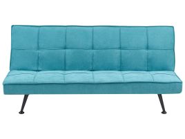 3 Seater Sofabed - HASLON Fabric Sea Blue