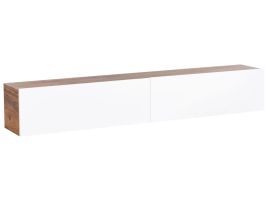 TLADSGONE Wall Mounted TV Stand 180cm Brown/ White