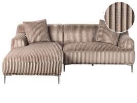 Corner Sofa - SUENTM Right Hand Facing Jumbo Cord Light Brown