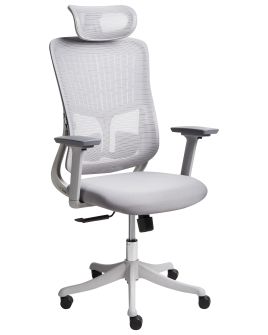 PATRNER Office Chair Swivel Fabric Grey