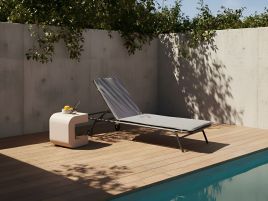 SANUFA Metal Sun Lounger - Grey