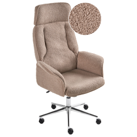 HARVELLE Boucle Office Chair - Brown