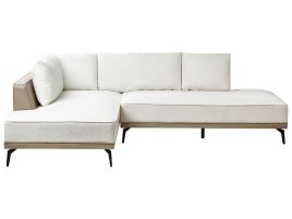 Right Hand Modular Fabric Corner Sofa Off-White MYKEN