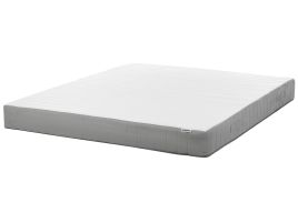 OMMY Pocket Spring Mattress Medium 180 x 200cm Super Kingsize - White with Grey