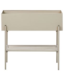 Elevated Plant Pot VINCA Metal 70 cm Beige