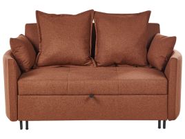 2 Seater Sofabed - LOVIN Fabric Golden Brown