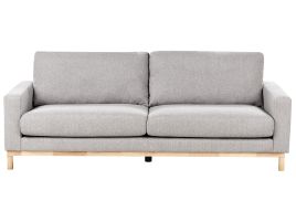 3 Seater Fabric Sofa Grey SIGGARD
