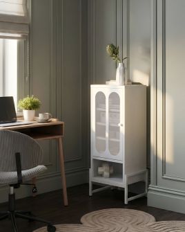 KAFARO Metal Sideboard - White