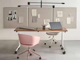 FEYARO Foldable Office Desk - Brown, 160cm