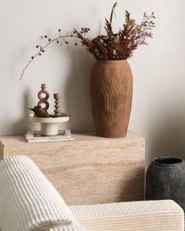 FETAXI Flower Vase - Light Brown Brown