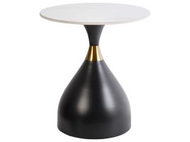 Ceramic Side Table Black ITUNA