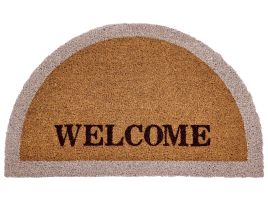 PEMBERLEIGH Text Coir Doormat - Natural