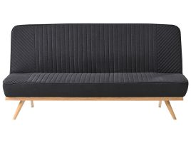 COLMEREWELL Fabric 2 Seater Sofabed - Black