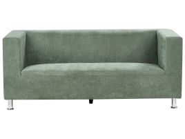 3 Seater Fabric Sofa Green FLORO