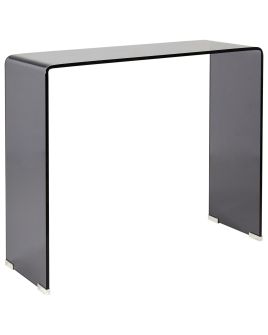 Console Table KENDALL Tempered Glass Black