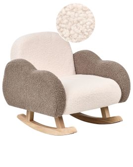 SKERA Boucle Kids Rocking Chair Beige