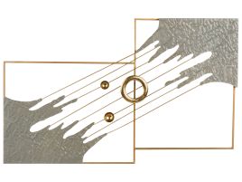 BRENFORD Wall Decor Metal - Grey
