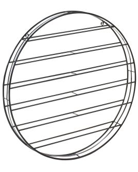 BRADWELLON Wall Mounted Wine Rack Metal - Black