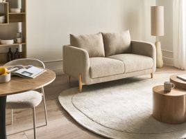 BAGENU Boucle Fabirc 2 Seater Sofa - Beige