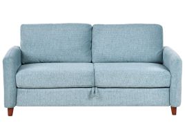 3 Seater Sofa - MRAE Fabric Sofa with Storage Blue