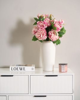 BESAXI Artificial FLora Bouquet - Pink