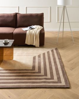 JASERO Viscose Rug- Beige, 200cm