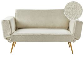 3 Seater Sofabed - RAASELA Sofa Bed Boucle Off-White