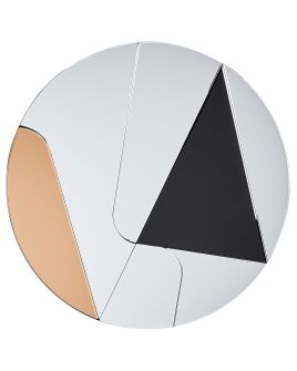 Wall Mirror TROUVILLE 80 cm 80 cm Black/ Gold