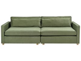 3 Seater Fabric Sofa Green VINSTRA