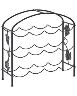 ALLERTONMERE Wine Rack Metal - Black