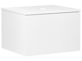 Wall Mounted Washbasin Cabinet ALZIRA 60 cm 52 cm 40 cm White