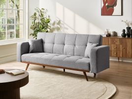 SAGEXI Fabric 3 Seater Sofabed - Grey