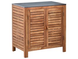 HORNWELL Wooden Outdoor Kitchen Cabinet 80 cm - Brown