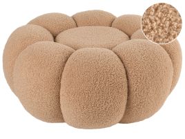 BUAEFORT Boucle Pouffe Light Brown