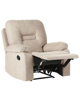 Recliner Chair BERGEN Fabric Beige