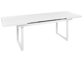 Extending Garden Table 180/240 x 90 cm White VALCANETTO
