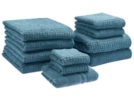 ITAA Set of 11 Towels Cotton Blue