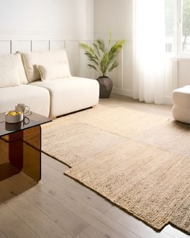 JARUXO Jute Rug- Beige, 200cm