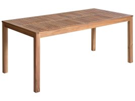 Certified Acacia Wood Garden Dining Table 180 x 90 cm Light OMBRIANO