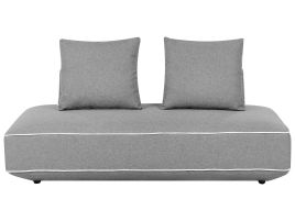 LEAMWORTH Fabric Chaise Longue - Dark Grey