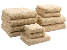 ITAA Set of 11 Towels Cotton Sand Beige